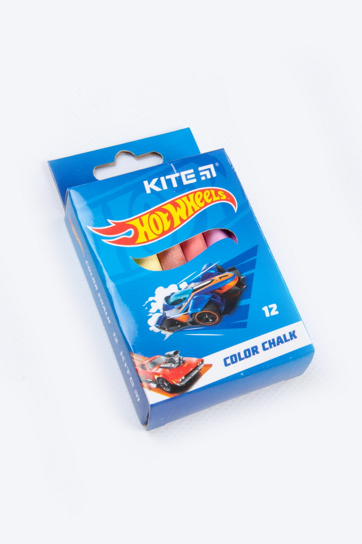 Крейда кольорова, 12 шт, 6 кольорів, KITE